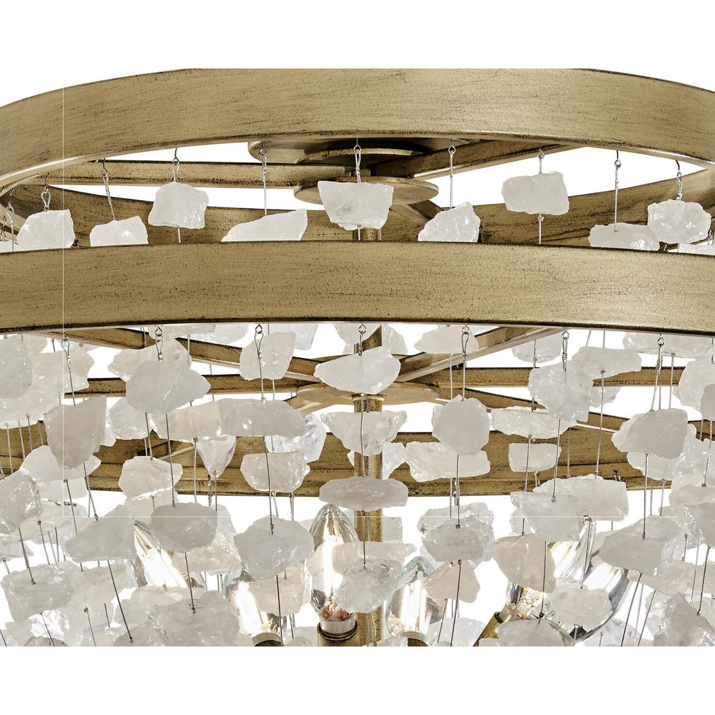 Stonybrook 6 Light 30.25 inch Havana Gold Flush Mount Ceiling Light